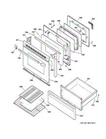03 - Door & Drawer Parts parts for Ge Range JBP48AY1 from AppliancePartsPros.com