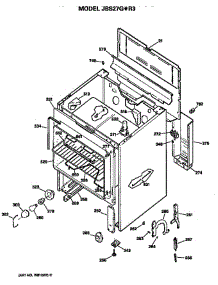 Main Body parts for Ge Range JBS27G*R33 from AppliancePartsPros.com