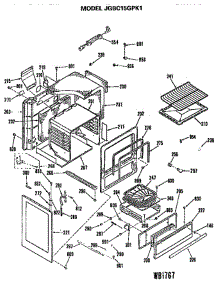 Main Body parts for Ge Range JGBC15GPK1 from AppliancePartsPros.com