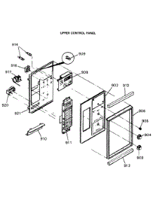 06 - Upper Control Panel parts for Ge Range JGHP66GEN5 from AppliancePartsPros.com