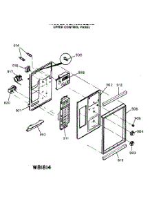 05 - Upper Control Panel parts for Ge Range JGHC60GEN6 from AppliancePartsPros.com