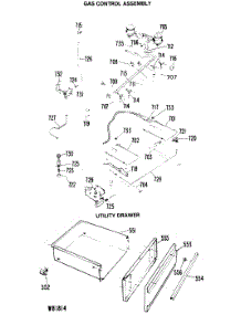 03 - Gas Control Assembly parts for Ge Range JGHP66GEN5 from AppliancePartsPros.com