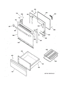 03 - Door & Drawer Parts parts for Ge Range JBP21BY1 from AppliancePartsPros.com
