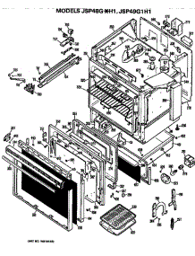 Main Body / Door parts for Ge Range JSP49G1H1 from AppliancePartsPros.com