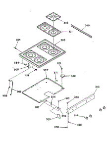 02 - Section2 parts for Ge Range 14888B0 from AppliancePartsPros.com