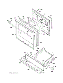 04 - Door & Drawer Parts parts for Ge Range JGBS16WEP1WW from AppliancePartsPros.com