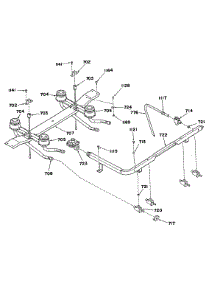 06 - Section6 parts for Ge Range 14888L0 from AppliancePartsPros.com