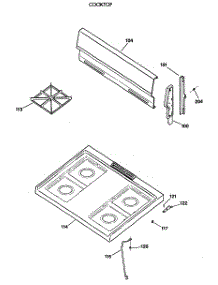 02 - Cooktop parts for Ge Range JGBS04GPV2AD from AppliancePartsPros.com