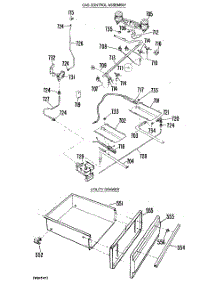03 - Gas Control Assembly parts for Ge Range JGHP66GEJ10 from AppliancePartsPros.com