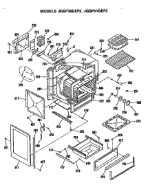 Main Body parts for Ge Range JGSP30GEP2 from AppliancePartsPros.com