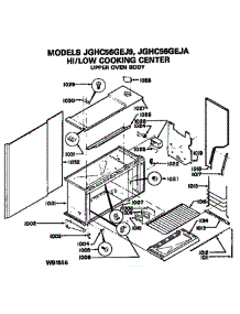 Upper Oven Body parts for Ge Range JGHC56GEJ9 from AppliancePartsPros.com