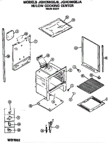 Main Body parts for Ge Range JGHC56GEJ9 from AppliancePartsPros.com