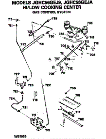 Gas Control System parts for Ge Range JGHC56GEJA from AppliancePartsPros.com