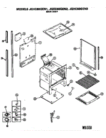 Main Body parts for Ge Range JGHC60GEN2 from AppliancePartsPros.com