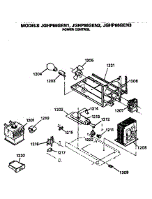 Power Control parts for Ge Range JGHP66GEN1 from AppliancePartsPros.com