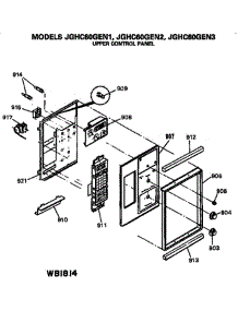 Upper Control Panel parts for Ge Range JGHC60GEN3 from AppliancePartsPros.com