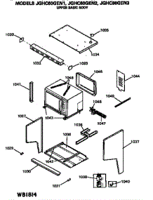 Upper Basic Body parts for Ge Range JGHC60GEN3 from AppliancePartsPros.com