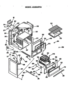 Main Body parts for Ge Range JLBS03PK4 from AppliancePartsPros.com