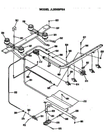 Burner Assembly parts for Ge Range JLBS03PK4 from AppliancePartsPros.com