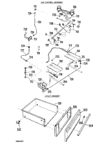 03 - Gas Control Assembly parts for Ge Range JGHP66GEJ8 from AppliancePartsPros.com