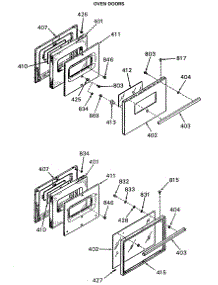 04 - Oven Doors parts for Ge Range JGBS15GPK1 from AppliancePartsPros.com
