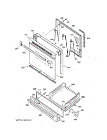 04 - Door & Drawer Parts parts for Ge Range JGBS04BEW2WH from AppliancePartsPros.com
