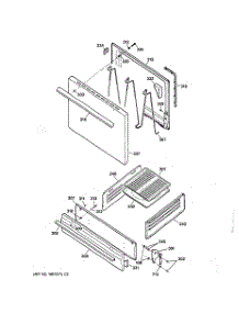 03 - Door & Drawer Parts parts for Ge Range JGBS03PPA2AD from AppliancePartsPros.com