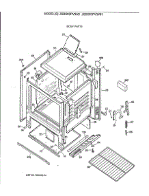 03 - Body Parts parts for Ge Range JGBS03PV3AD from AppliancePartsPros.com