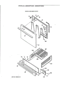 04 - Door & Drawer Parts parts for Ge Range JGBS03PV3AD from AppliancePartsPros.com