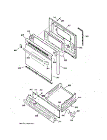 04 - Door & Drawer Parts parts for Ge Range JGBS22BEA1AD from AppliancePartsPros.com