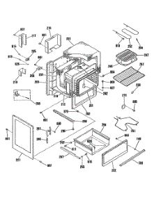 03 - Section3 parts for Ge Range L3B130GL1 from AppliancePartsPros.com