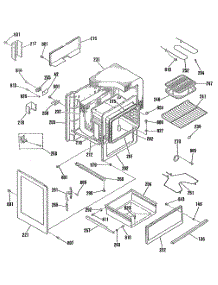 04 - Section4 parts for Ge Range L3B130GL2 from AppliancePartsPros.com