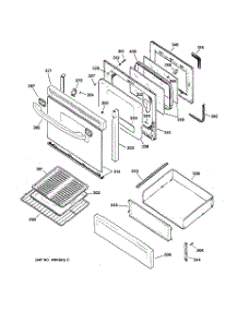 04 - Door & Drawer Parts parts for Ge Range JGBP86AEA1AA from AppliancePartsPros.com