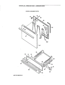 04 - Door & Drawer Parts parts for Ge Range JGBS04EV3AD from AppliancePartsPros.com