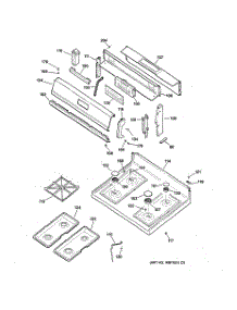 02 - Cooktop parts for Ge Range JGBP35AEW1AA from AppliancePartsPros.com