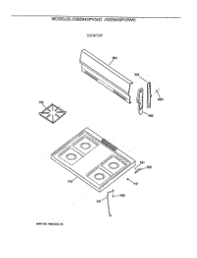 02 - Cooktop parts for Ge Range JGBS04GPV3AD from AppliancePartsPros.com