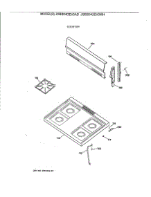 02 - Cooktop parts for Ge Range JGBS04GEV3AD from AppliancePartsPros.com