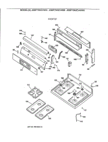 02 - Cooktop parts for Ge Range JGBP79GEV4BB from AppliancePartsPros.com