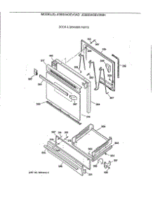 04 - Door & Drawer Parts parts for Ge Range JGBS04GEV3WH from AppliancePartsPros.com