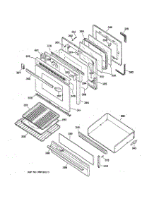 04 - Door & Drawer Parts parts for Ge Range JGBP30AEW1AA from AppliancePartsPros.com