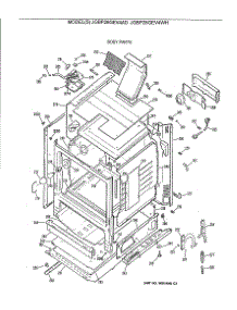 03 - Body Parts parts for Ge Range JGBP28GEV4AD from AppliancePartsPros.com