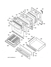 04 - Door & Drawer Parts parts for Ge Range JGBP79WEW1WW from AppliancePartsPros.com