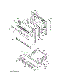 04 - Door & Drawer Parts parts for Ge Range JGBS23AEW2AA from AppliancePartsPros.com