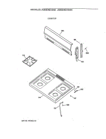 02 - Cooktop parts for Ge Range JGBS04EV3WH from AppliancePartsPros.com