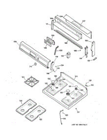 02 - Control Panel & Cooktop parts for Ge Range JGBP30WEW1WW from AppliancePartsPros.com