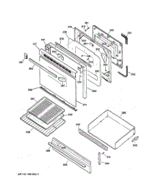 04 - Door & Drawer Parts parts for Ge Range JGBP30WEV4WW from AppliancePartsPros.com