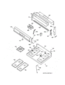 02 - Cooktop parts for Ge Range JGBP30BEW1WH from AppliancePartsPros.com