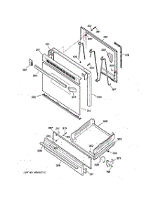04 - Door & Drawer Parts parts for Ge Range JGBS04BPW1AD from AppliancePartsPros.com