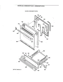 04 - Door & Drawer Parts parts for Ge Range JGBS04GPV3WH from AppliancePartsPros.com