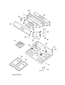 02 - Control Panel & Cooktop parts for Ge Range JGBP79BEA1BB from AppliancePartsPros.com